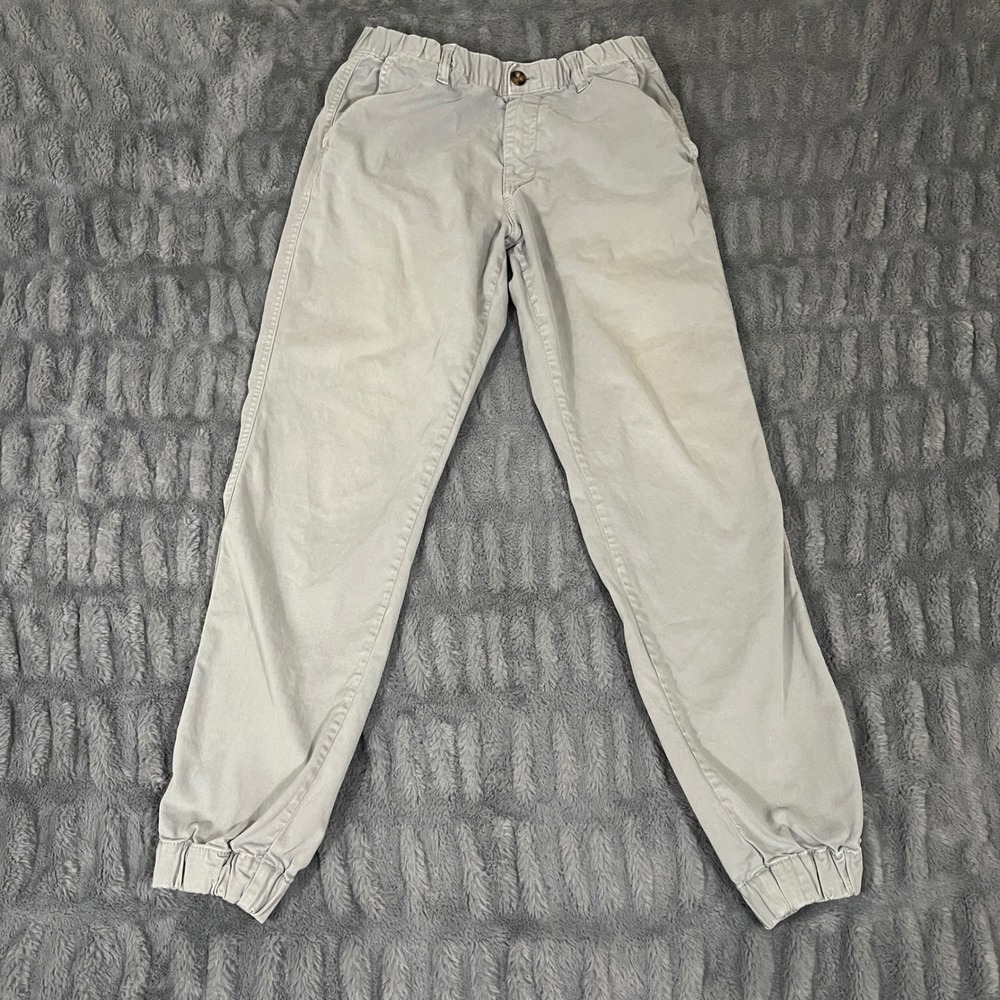 Men's Light Gray Jogger Sweatpants - Elastic Ankle Comfort